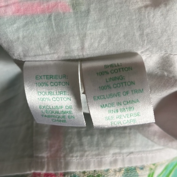 COPY - Lilly Pulitzer Sleeveless Hydrangea Print Shift Dress Size 2 - Picture 6 of 8